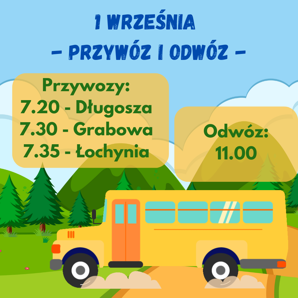 1 września przywóz i odwóz 