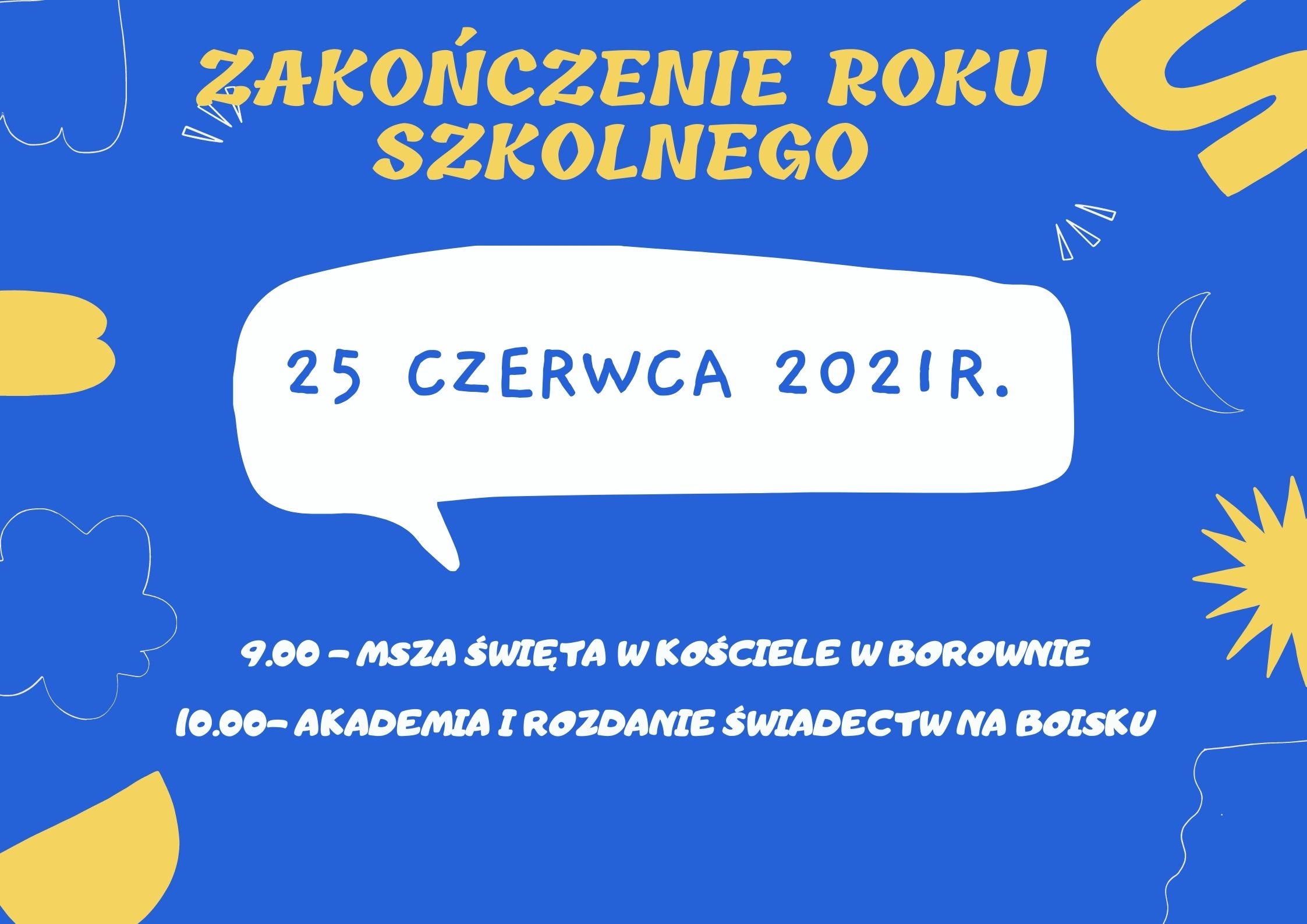 ZAKOŃCZENIE ROKU SZKOLNEGO